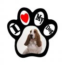 BASSET HOUND Dog Pet Lover Paw Print Magnet 27018392 PAEC
