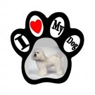 BICHON FRISE Dog Pet Lover Paw Print Magnet 27018381 PAEC