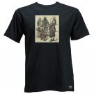 Four Samurai with Weapons, black or white t-shirt, sizes S M L XL