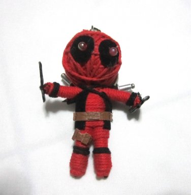 DEADPOOL Voodoo String Doll Keychain Ornament Accessory handmade