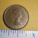 Canada 1961 1 Cent Copper One Canadian Penny ELIZABETH II #2