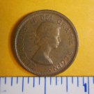 Canada 1963 1 Cent Copper One Canadian Penny ELIZABETH II