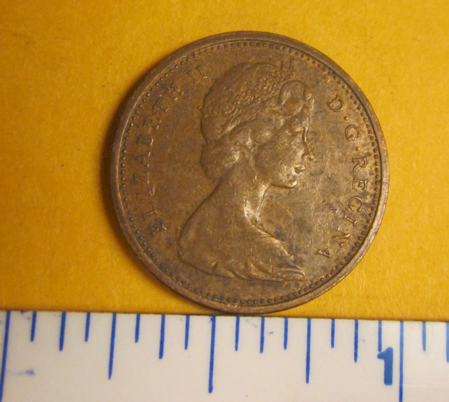 Canada 1965 1 Cent Copper One Canadian Penny ELIZABETH II #3