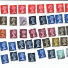 Great Britain Queen Elizabeth II Manchin Assorted Canceled Stamps 40 PIECES