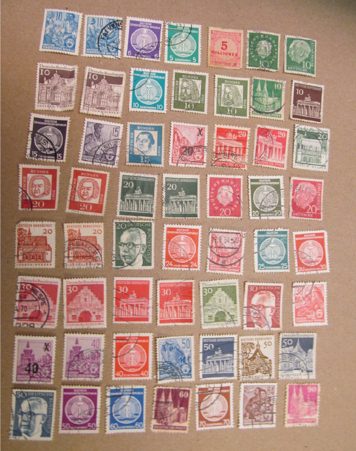 GERMANY COLLECTION OF OLD STAMPS 49 PIECES LOT 2