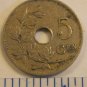 Belgium 5 centimes Coin 1922 19 mm