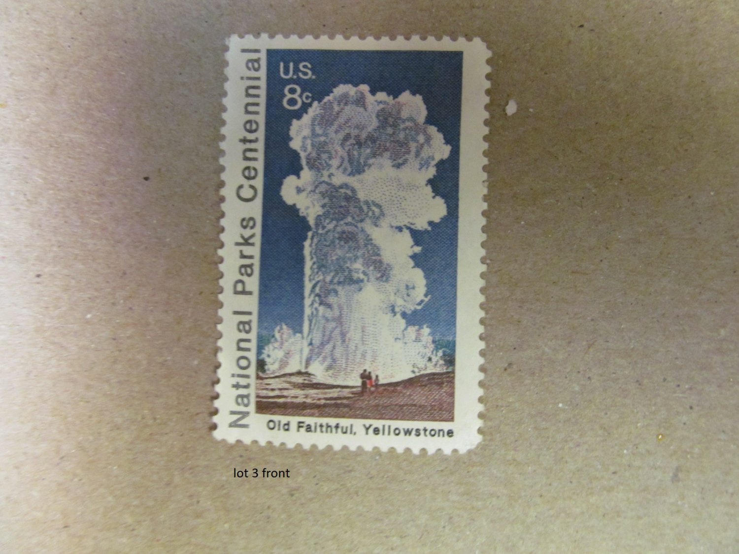 US 1972 8c Old Faithful Yellowstone National Parks Centennial Stamps Lot 3