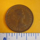ELIZABETH ll DEI GRATIA REGINA F:D: 1962 Canada one penny coin