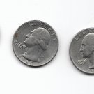 Washington Quarter NOT ALL DATES & MINT MARKS 3 PIECES ALL 1965 Lot 18