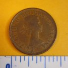 Canada 1961 1 Cent Copper One Canadian Penny ELIZABETH II