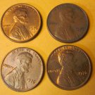 1976 Lincoln Memorial Penny No mint marks 4 Pieces #6