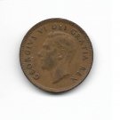 Canada 1951 1 Cent Copper GEORGVIS VI D G REX ET IMP #1
