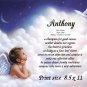 Angel Boy 1 - PERSONALIZED 1 Name Meaning Print
