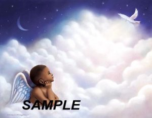 Angel Boy 2 - PERSONALIZED 1 Name Meaning Print