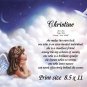 Angel Girl 1 - PERSONALIZED 1 Name Meaning Print