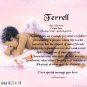 Angel Boy #3 - PERSONALIZED 1 Name Meaning Print  - no US s/h fee