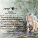 Angel Boy #4 - PERSONALIZED 1 Name Meaning Print  - no US s/h fee