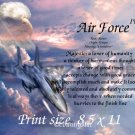 AIR FORCE #4- PERSONALIZED 1 Name Meaning Print   - no US s/h fee