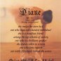 BALLET #1 - PERSONALIZED 1 Name Meaning Print  - no US s/h fee