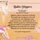 BALLET #3 - PERSONALIZED 1 Name Meaning Print  - no US s/h fee