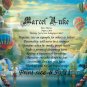 HOT AIR BALLOONS #3 - PERSONALIZED 1 Name Meaning Print  - no US s/h fee