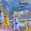 BASKETBALL #1 - PERSONALIZED 1 Name Meaning Print  - no US s/h fee