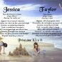 Little GIRLS & SAND CASTLES - PERSONALIZED 1 Name Meaning Print  - no US s/h fee