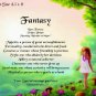 GARDEN FAIRY - PERSONALIZED 1 Name Meaning Print  - no US s/h fee