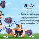 CHEERLEADERS #3 - PERSONALIZED 1 Name Meaning Print  - no US s/h fee
