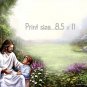 CHRIST with BOY - PERSONALIZED 1 Name Meaning Print  - no US s/h fee