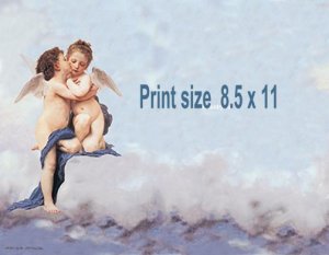 ANGEL KISS #2 - PERSONALIZED 1 Name Meaning Print  - no US s/h fee