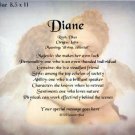 KISSING ANGELS - PERSONALIZED 1 OR 2 Name Meaning Print  - no US s/h fee