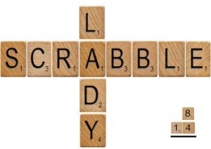 T-shirt, SCRABBLE LADY, scrabble tiles ~ (Adult 2xLarge to Adult 6xLarge)