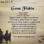FISHING, Loyal Friend - PERSONALIZED 1 Name Meaning Print  - no US s/h fee