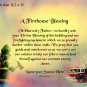 FIREHOUSE BLESSING, FIREMAN, Ladder Truck  - PERSONALIZED  Print  - no US s/h fee