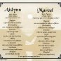Couple EMBRACE #2 - PERSONALIZED 1 or 2 Name Meaning Print  - no US s/h fee