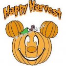 T-shirt - HAPPY HARVEST Pumpkin Face -w- Pumpkin Ears ~ (yth xSm to Adult xLarge)