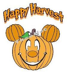 T-shirt, HAPPY HARVEST Pumpkin Face -w- Pumpkin Ears  ~ (Adult 2xLarge to Adult 6xLarge)