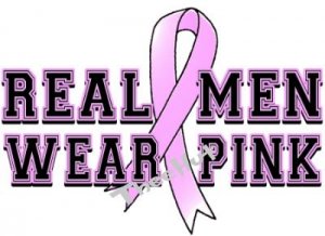 T-shirt - REAL MEN WEAR PINK ~ (Adult 2xLarge to Adult 6xLarge) Breast Cancer PINK RIBBON Awareness