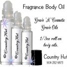 BABY POWDER, Body Fragrance Oils, Perfume oils, 1/3 oz roll on bottle
