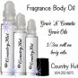 ESCAPE (type), Body Fragrance Oils, Perfume oils, 1/3 oz roll on bottle
