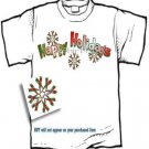 T-shirt - HAPPY HOLIDAYS, Autism Snowflakes, - (Adult - 3xLg, 4xLg)