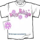 T-shirt, HAPPY HOLIDAYS, Breast Cancer Awareness - (Adult - xLg, xxLg)