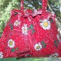 red Bandana Gift Bag - Draw string handbag - pouch