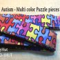 Autism Awareness - Multi color puzzle pieces - Key Holder - Handmade Lanyard - Lanyards