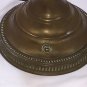 Vintage Electrified Brass Oil Lamp with Large Milk Glass Shade