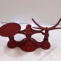 Antique Cast Iron and Brass Fairbanks Scale in Red