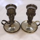 Vintage Pre 1940's Empire Sterling Silver Candlesticks - Set of 2