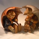 Vintage Hummel Goebel Germany Umbrella Boy and Umbrella Girl Collectible Set