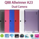 7 inch Allwinner A23 Android Tablet PC Q88 - Blue (#1000000001)